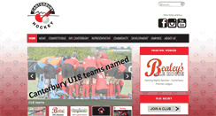 Desktop Screenshot of canterburyhockey.org.nz